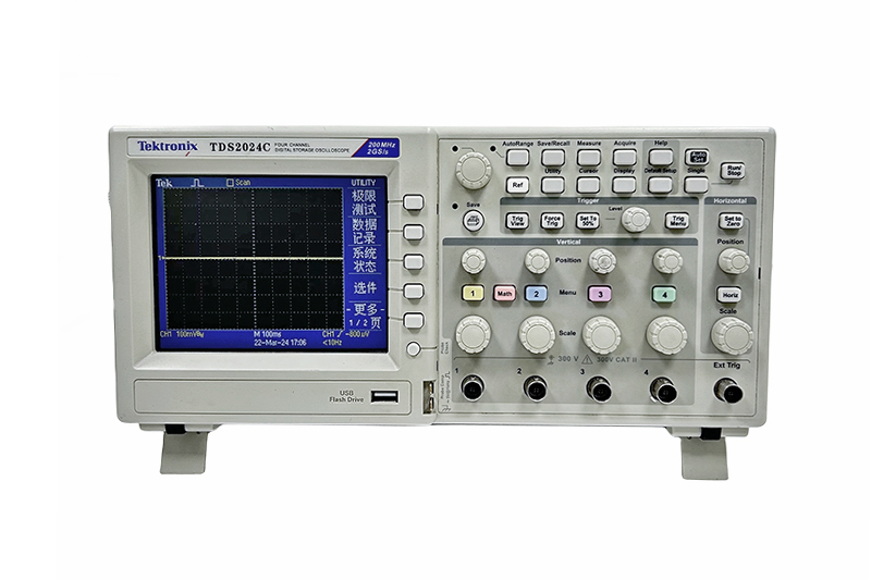 Tektronix泰克 TDS2024C數字存儲示波器 四通道200MHz帶寬