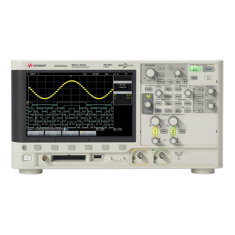 是德DSOX2002A 示波器：70 MHz，2 個(gè)模擬通道