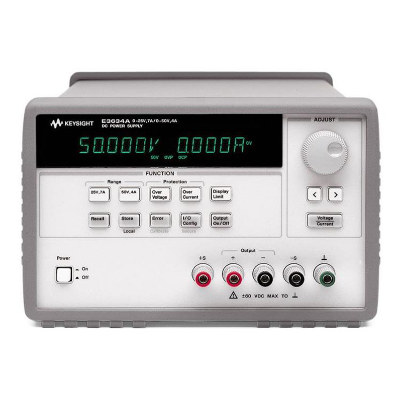 是德E3634A 200W 電源，25V，7A 或 50V，4A
